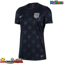 Camisa de Futebol Estados Unidos Equipamento Secundário Mulheres Mundo 2026 Manga Curta